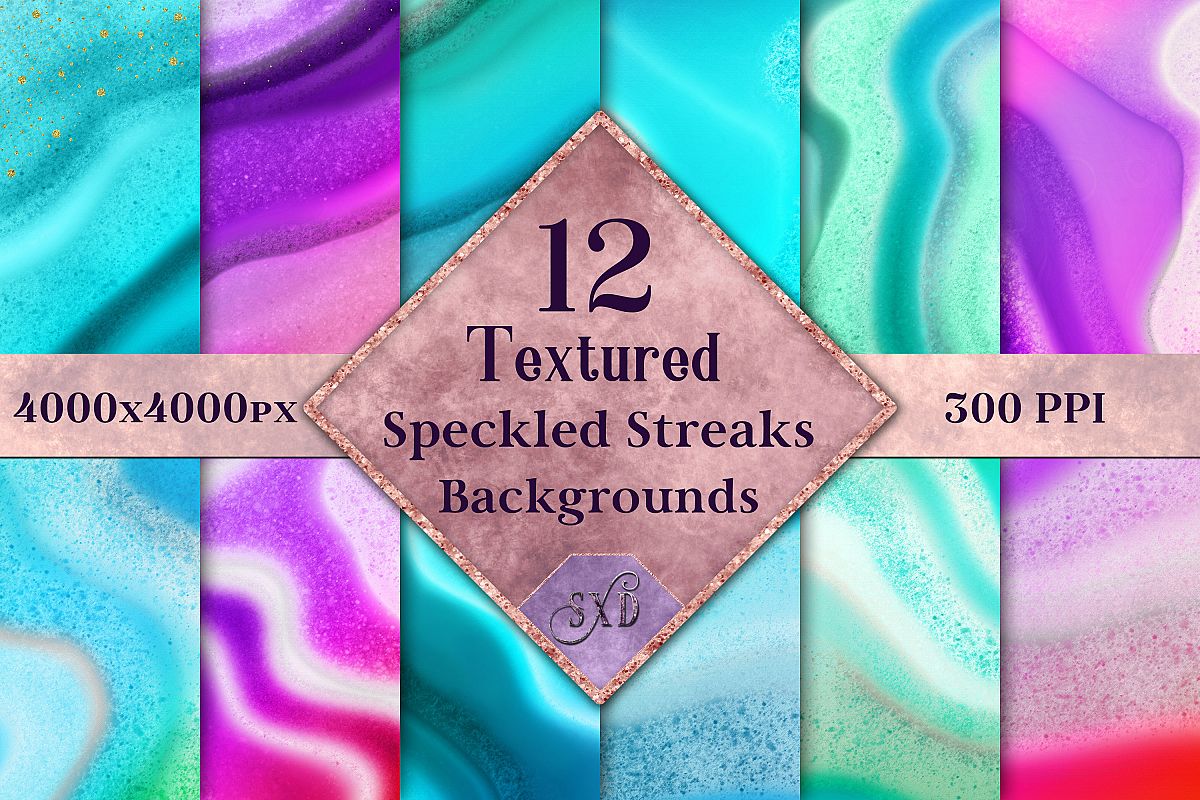 Textured Speckled Streaks Backgrounds - 12 Image Textures example image 1