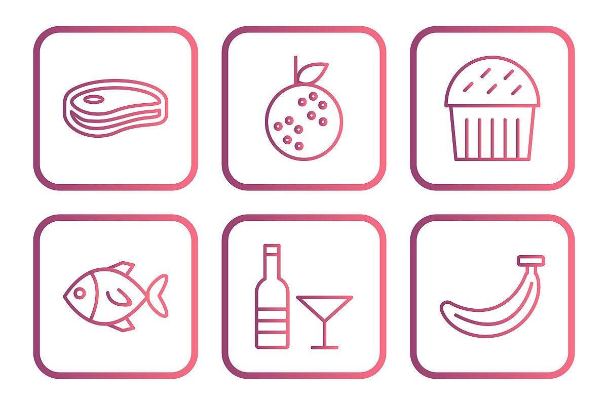 Set Of Food Icons example image 1