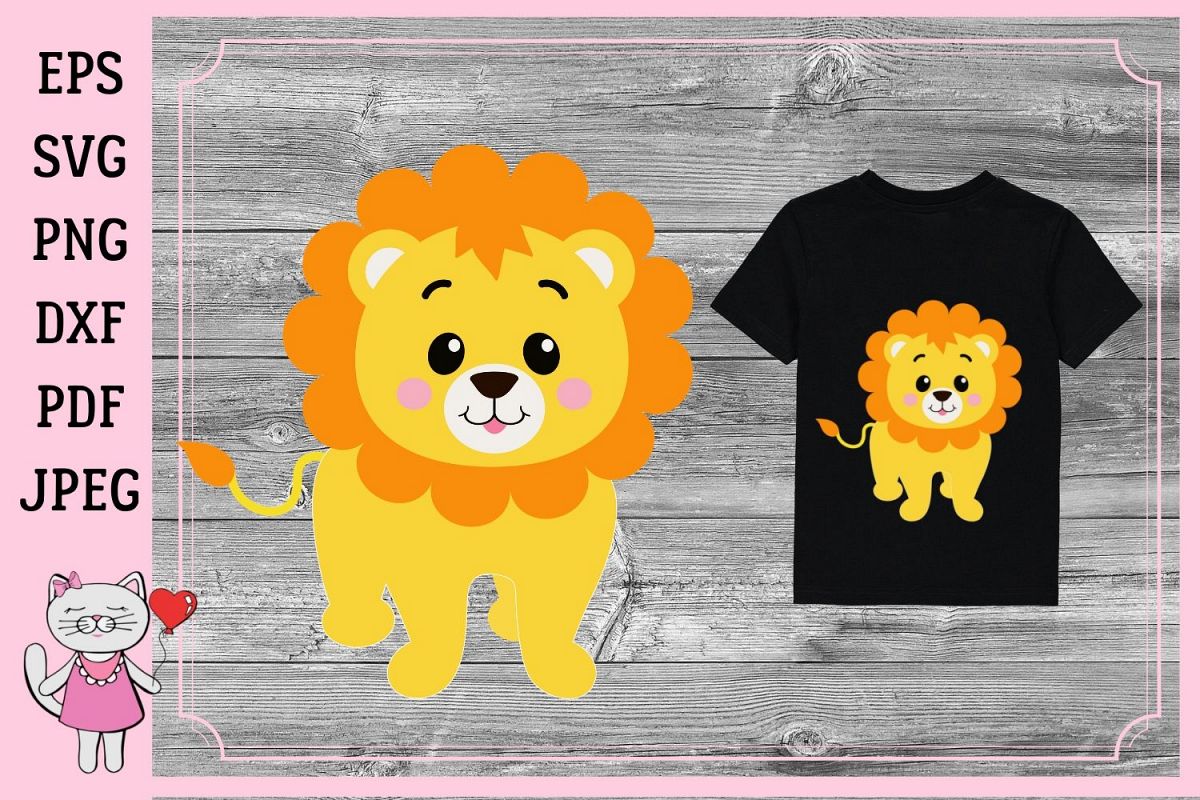 baby Lion SVG, cut file for Cricut and silhouette