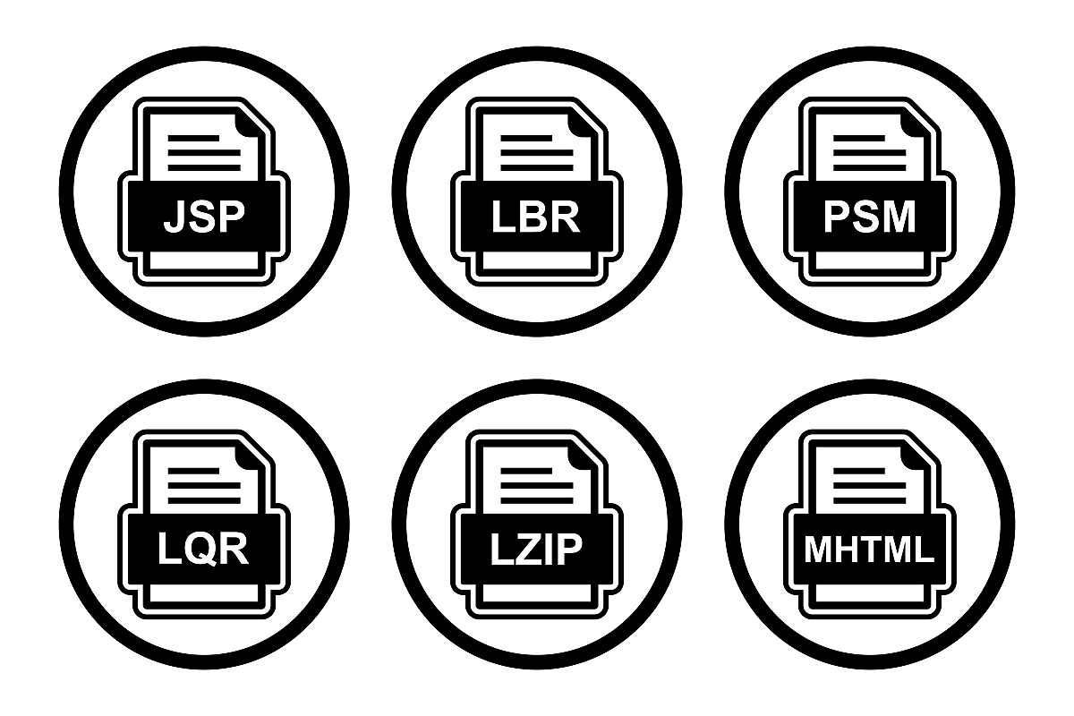 Set Of File Formats Icons example image 1