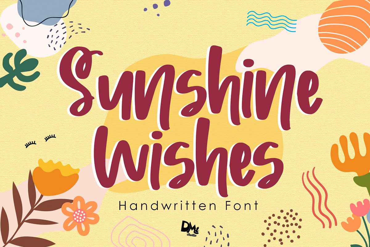 Sunshine Wishes - Handwritten Font example image 1