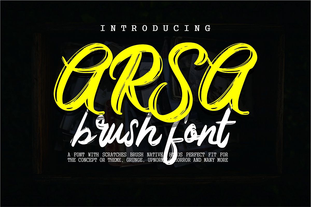 Arsa - Brush Font example image 1