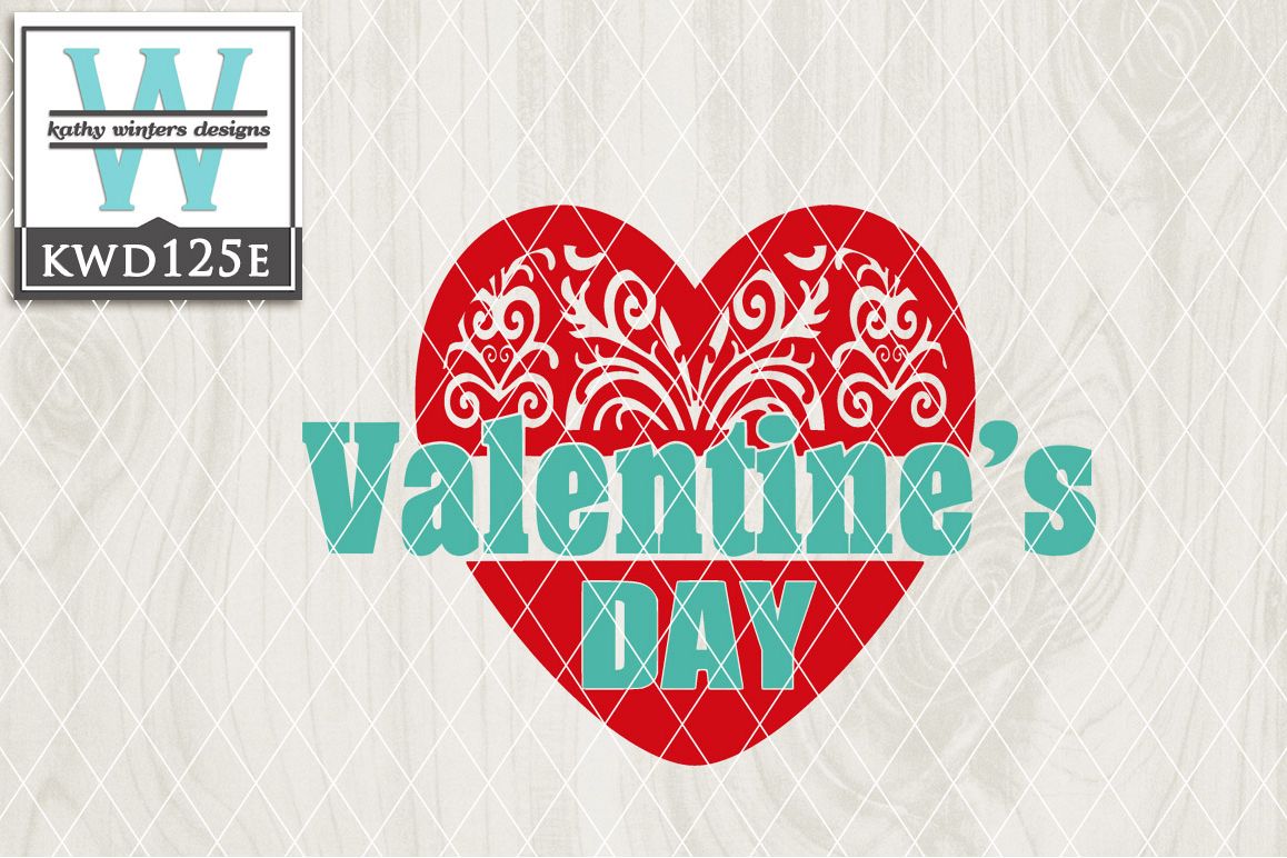 Valentines Cutting File KWD125E example image 1
