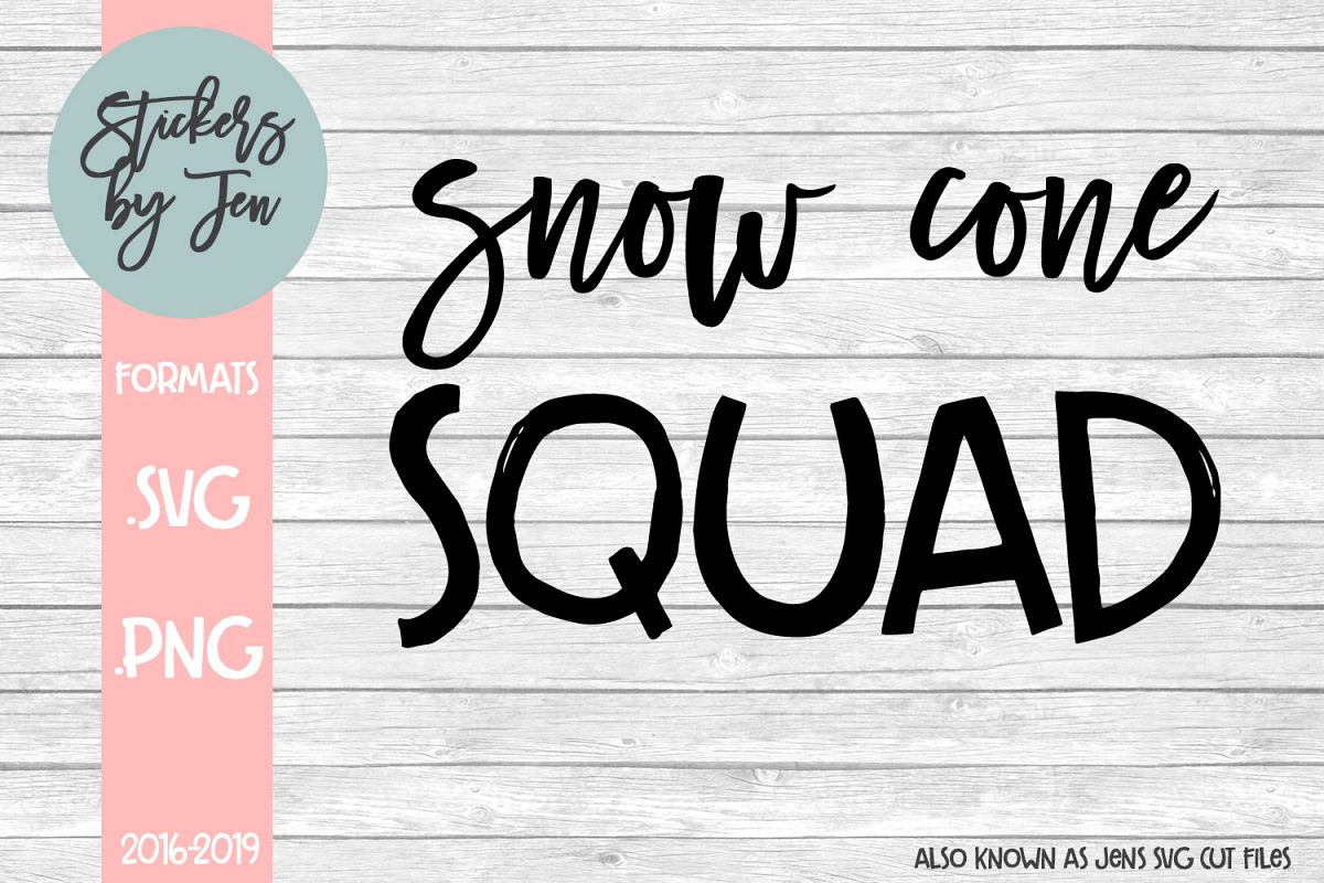 Snow Cone Squad svg cut file example image 1