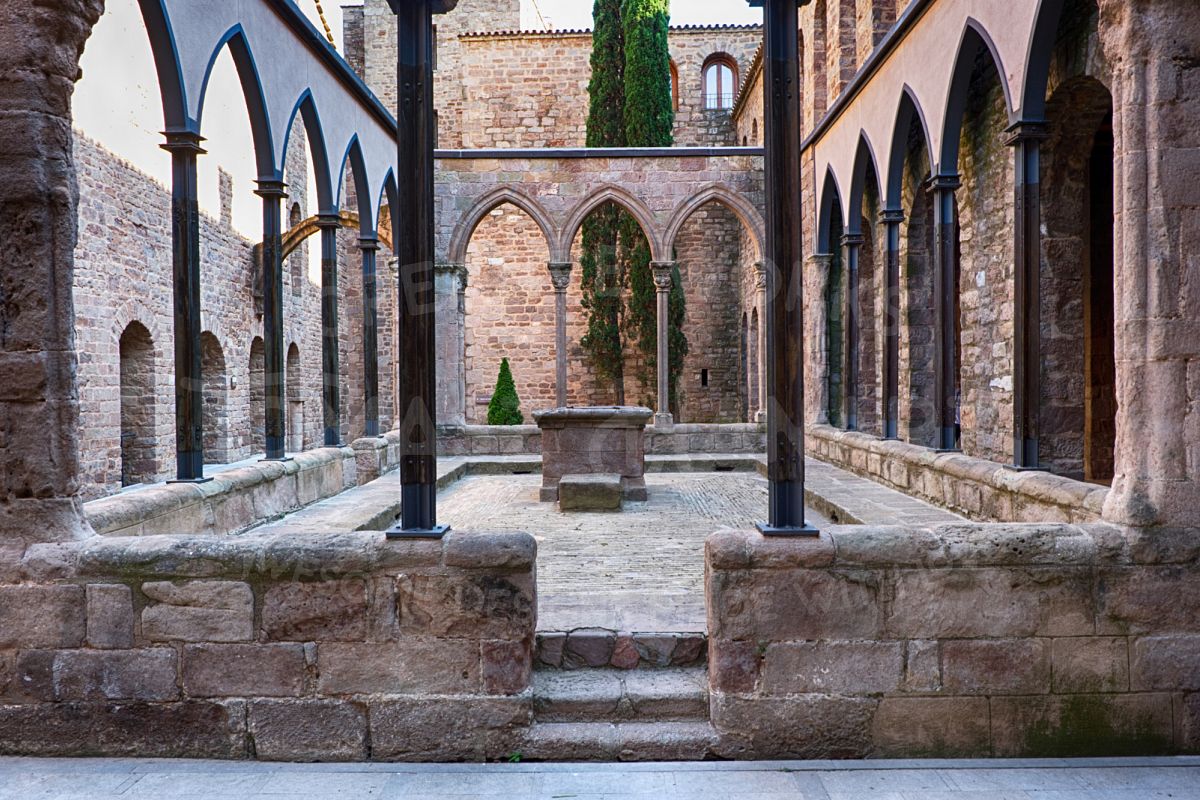 Inner Courtyard Of Cardona Castle 3- Photo example image 1