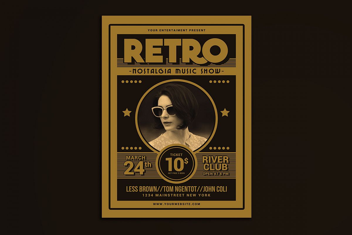 Retro Music Flyer example image 1