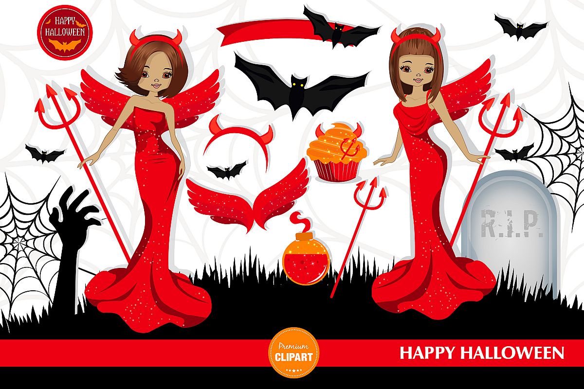 Halloween girl, Halloween illustrations, Halloween printable example image 1