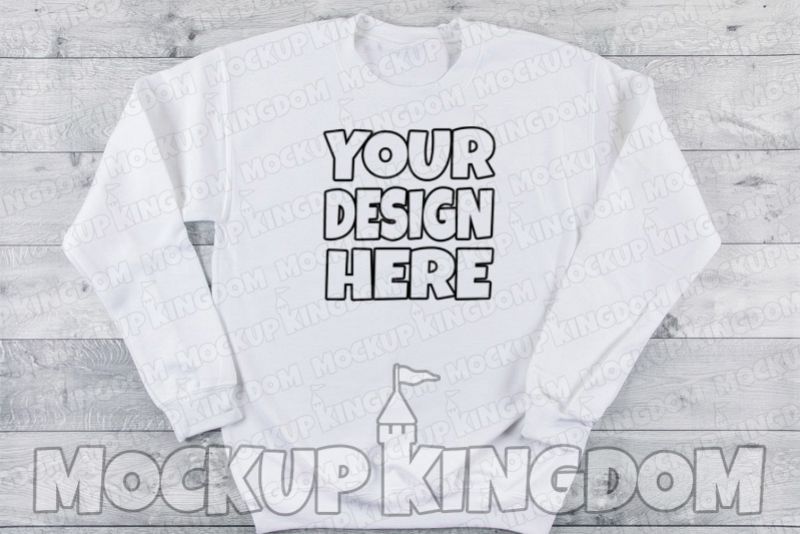 Unisex Crew Neck Sweatshirt Mockup example image 1