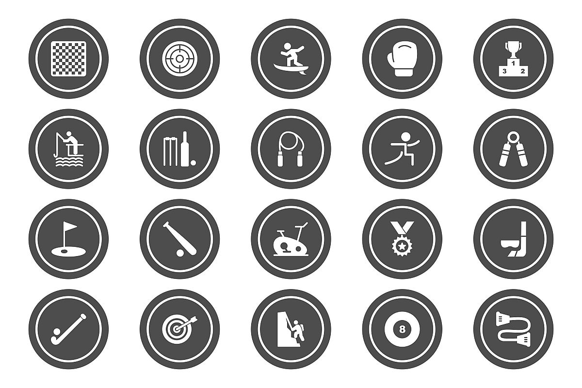 Set Of Sports And Game Icons example image 1