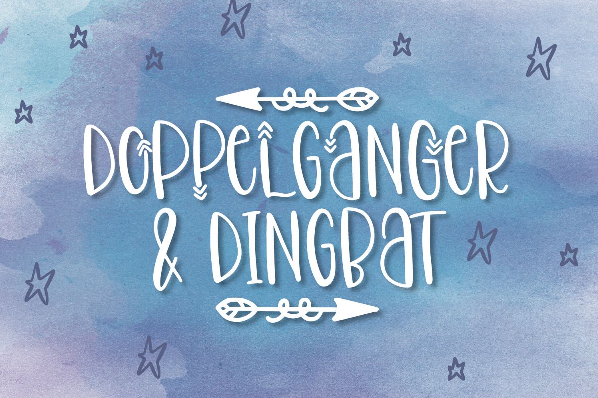 Doppelganger & Dingbat - A Font Duo example image 1