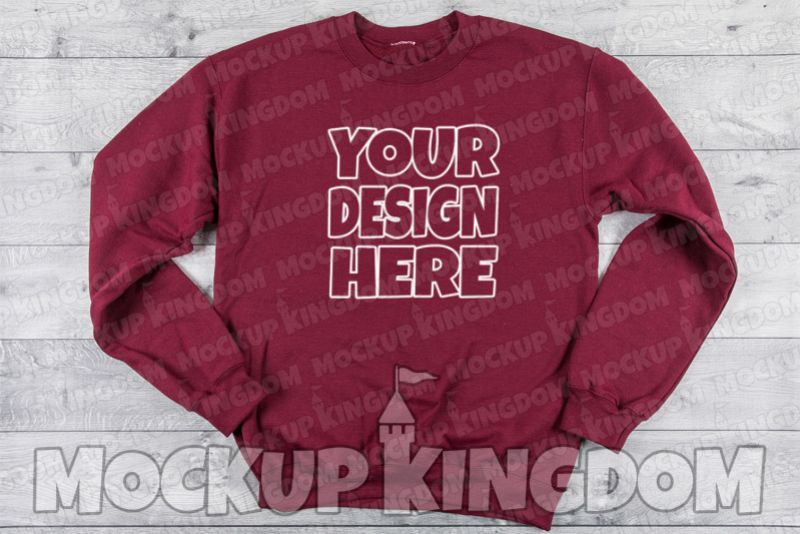 Unisex Crew Neck Sweatshirt Mockup example image 1