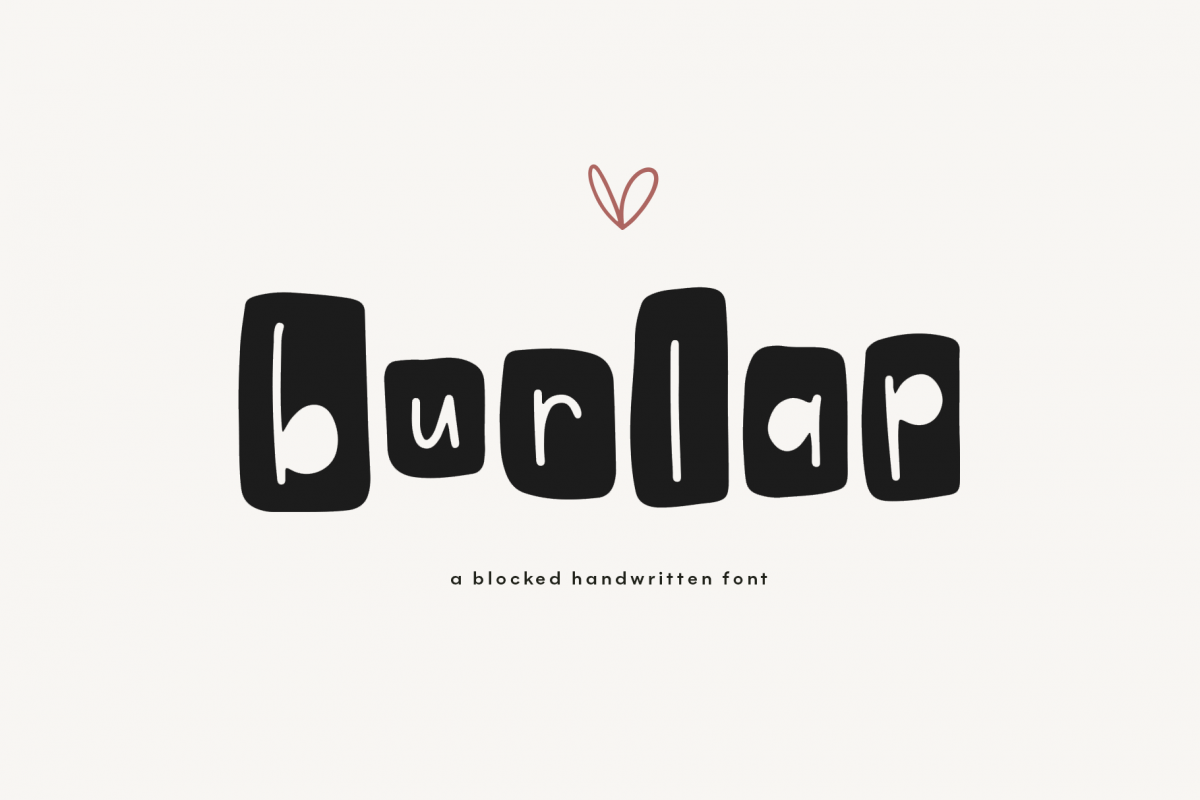 Burlap - A Fun Farmhouse Style Font example image 1