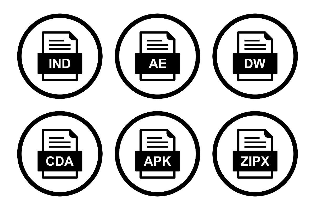 Set Of File Formats Icons example image 1