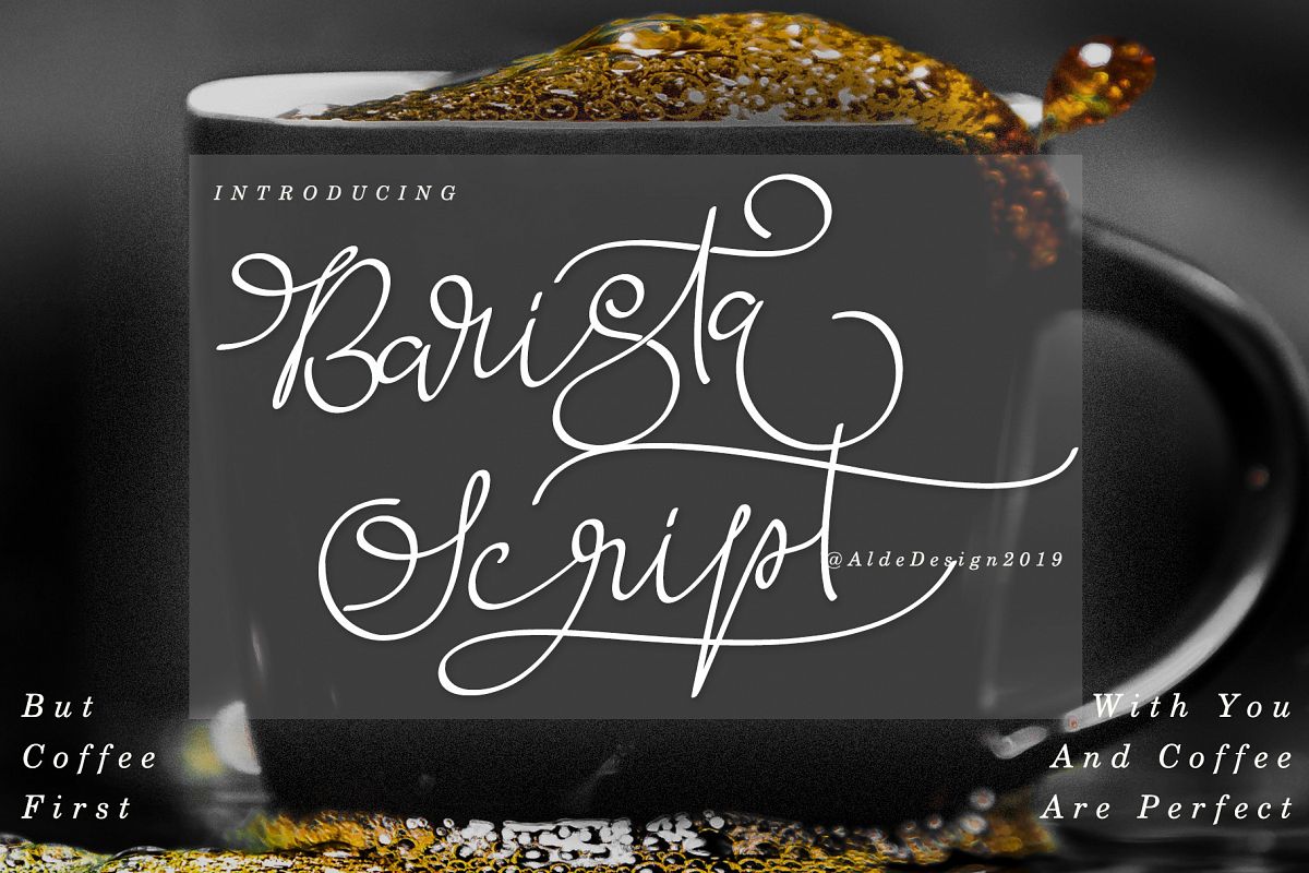 Barista Script Font example image 1