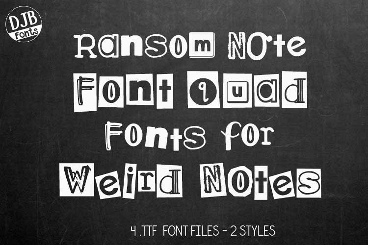 DJB Ransomed Font Bundle example image 1
