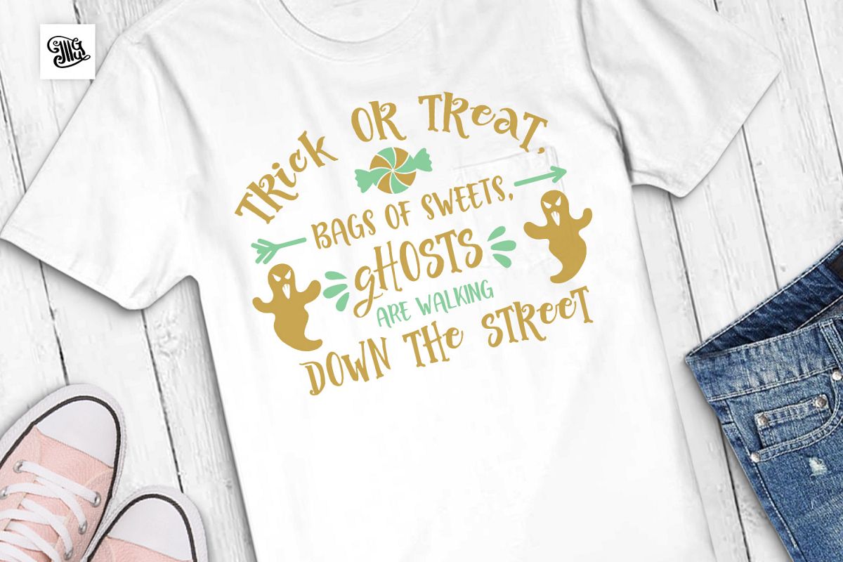 Trick or treat, bags of sweets, ghosts are walking example image 1