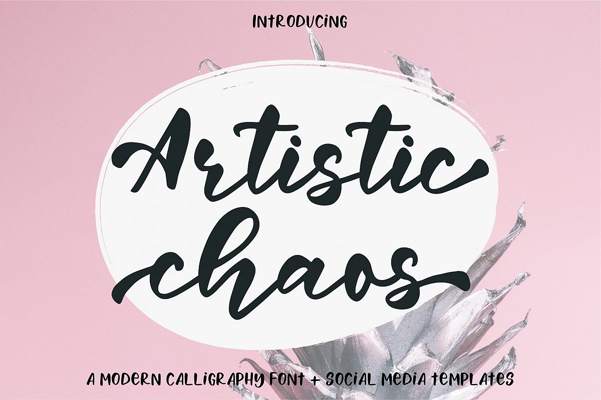 Artistic Chaos Font Duo Bonus example image 1