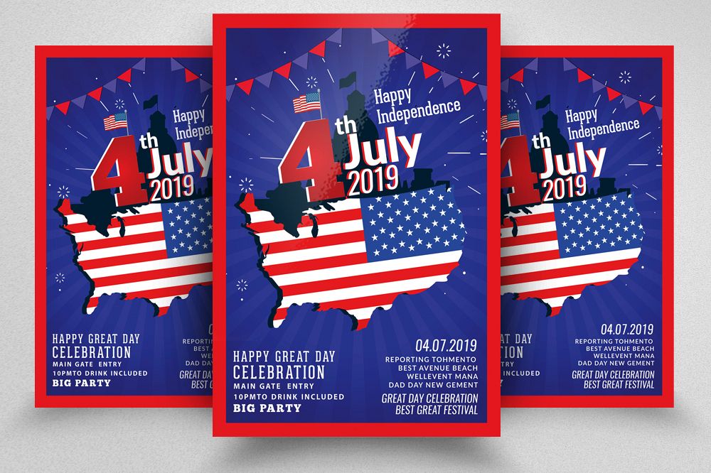 4th of July | Independence day Flyer example image 1