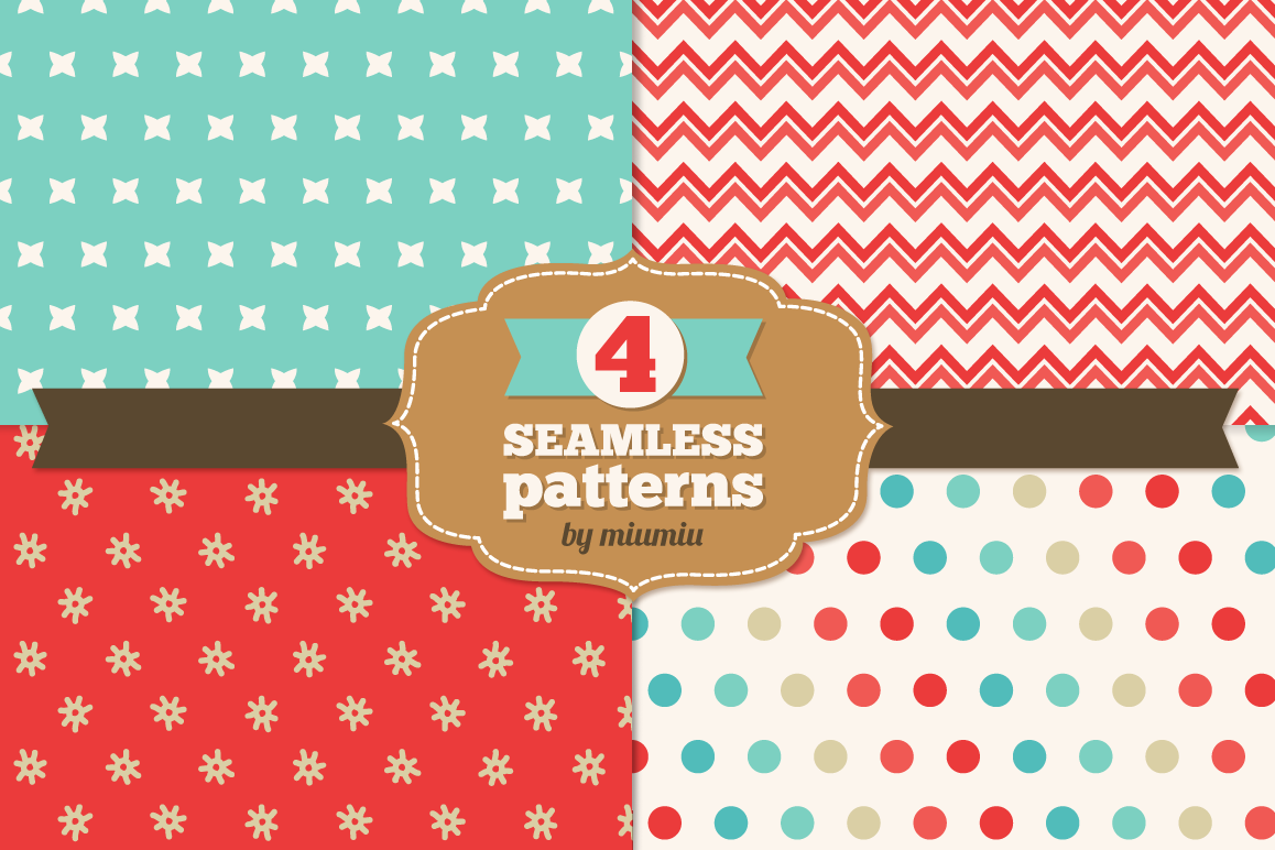 Christmas Seamless Patterns example image 1