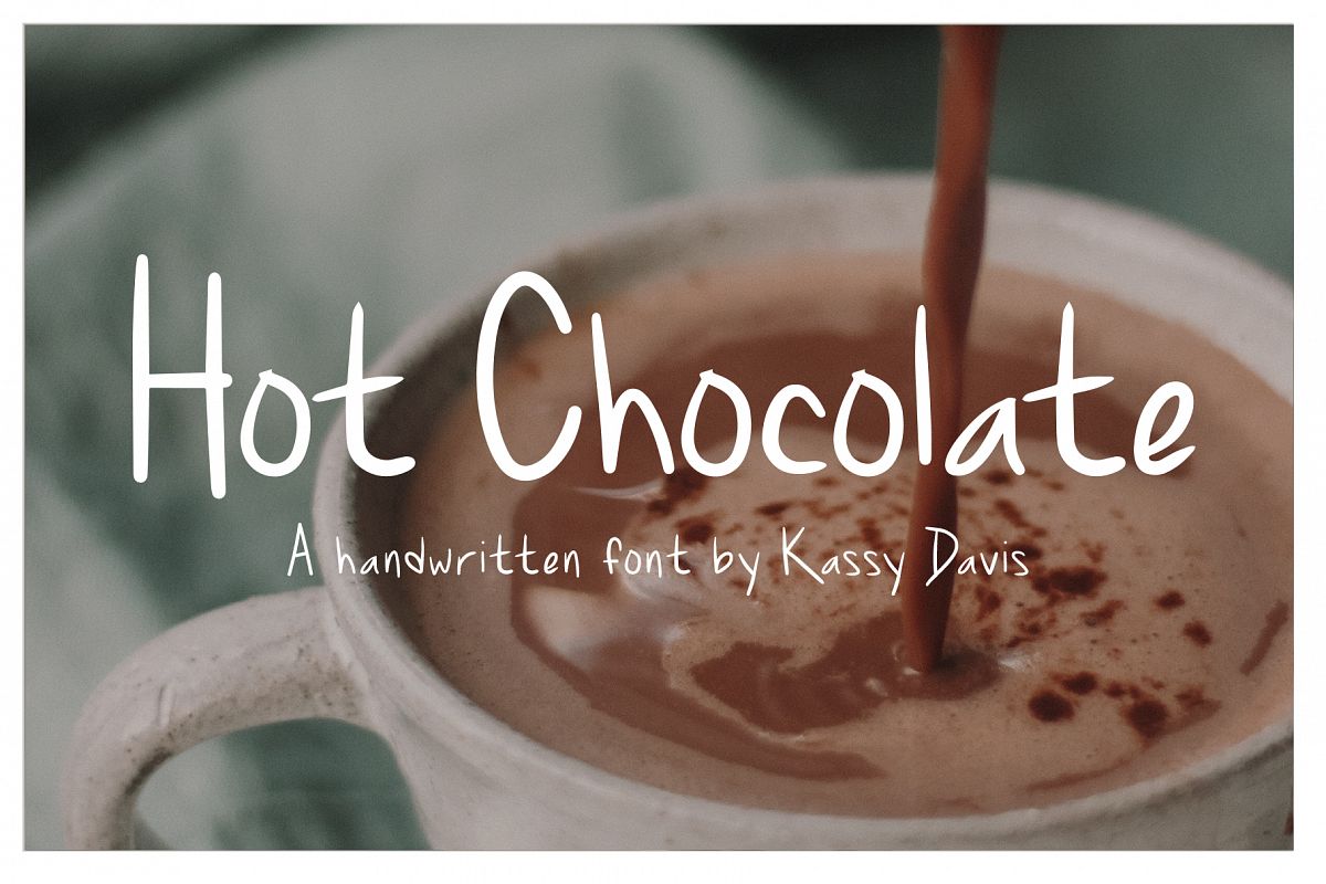 Hot Chocolate Handwritten Font example image 1