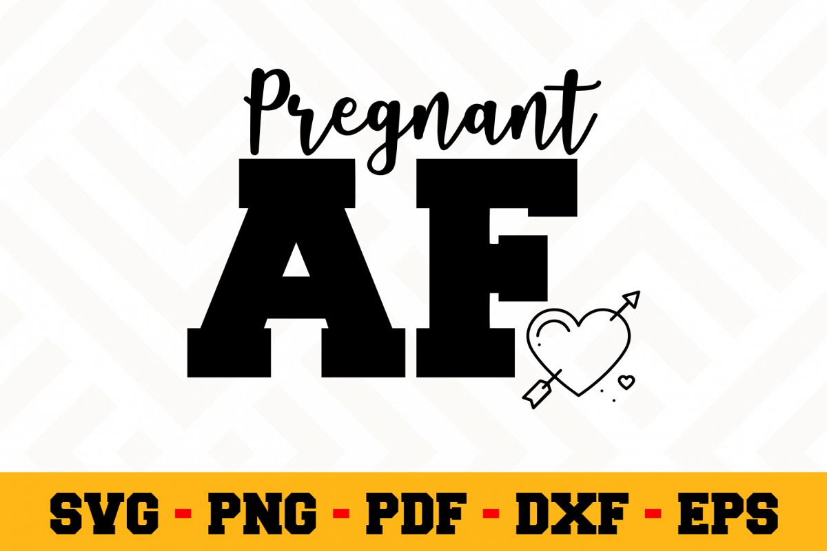 Pregnant SVG Design n540 | Pregnant SVG Cut File example image 1