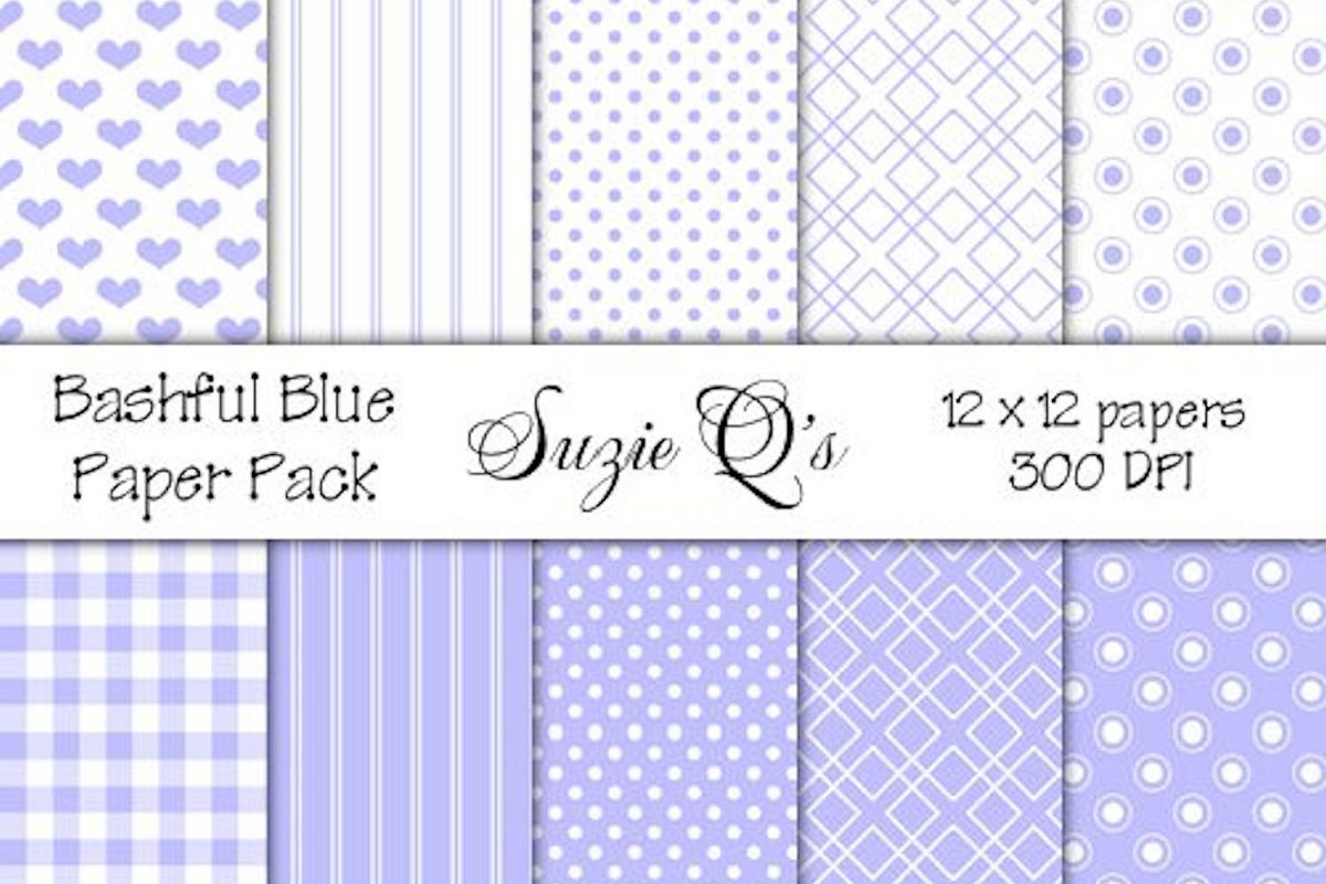 Bashful Blue Paper Pack example image 1