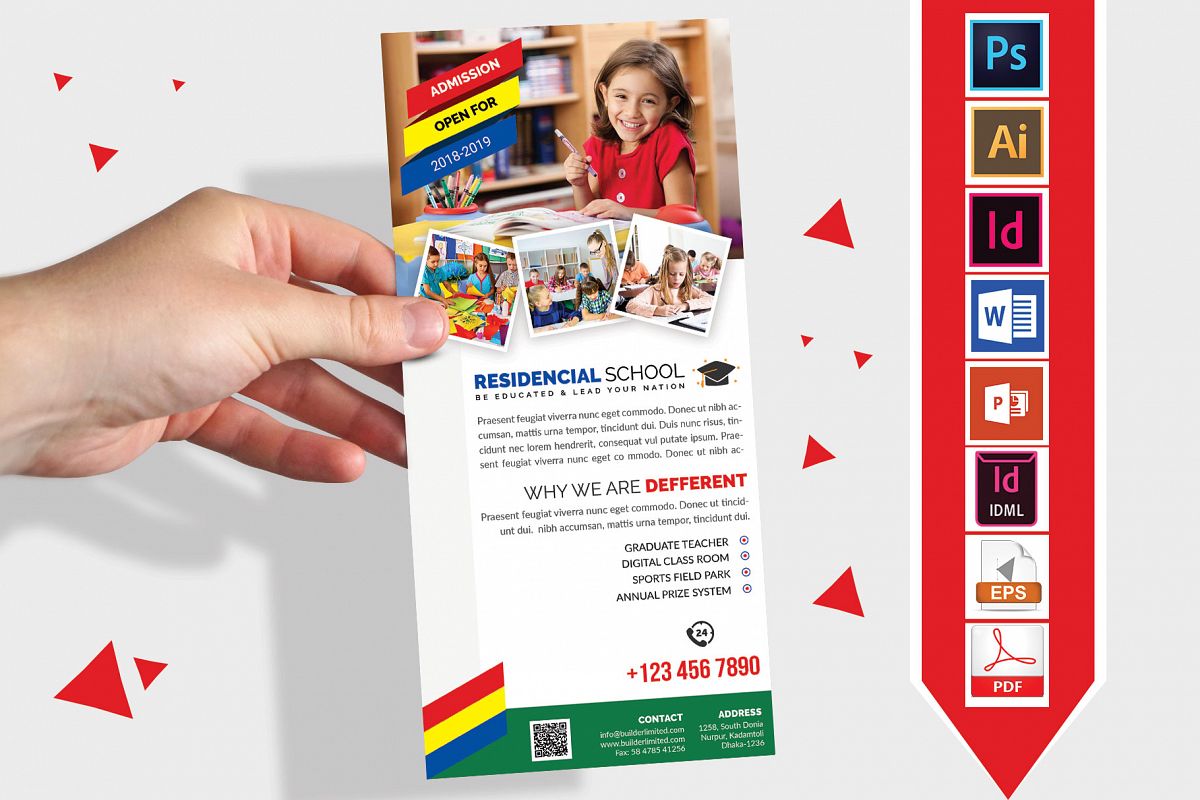 Rack Card | School DL Flyer Vol-01 example image 1