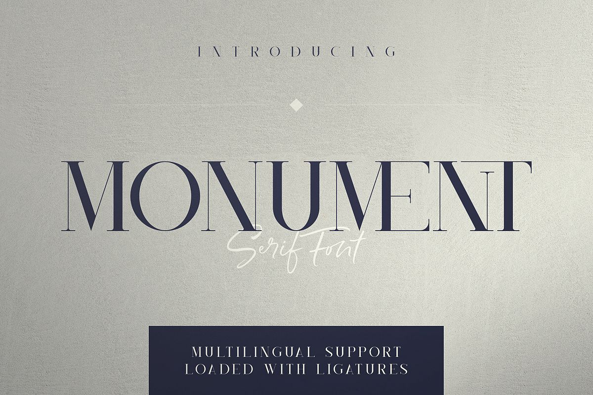 Monument - All Caps Serif Font example image 1