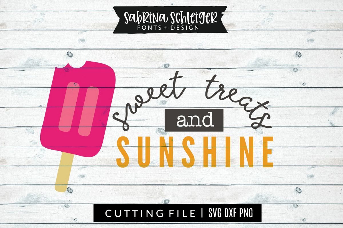 Sweet Treats & Sunshine Summer SVG Cut File example image 1