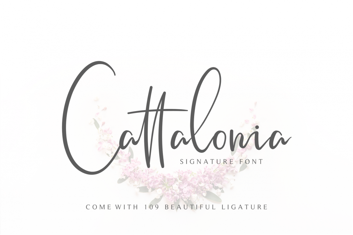 Cattalonia Signature Font example image 1