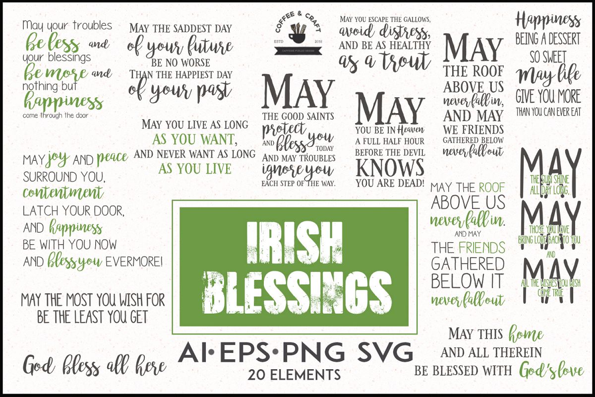 irish blessing lucky stars above you