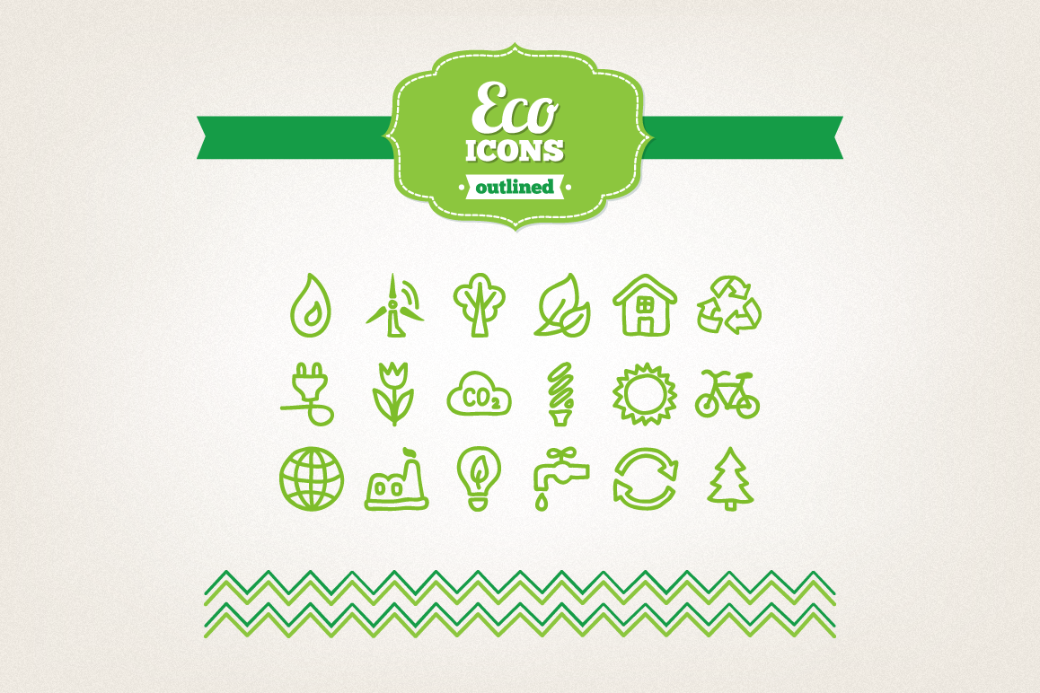 Hand Drawn Eco Icons example image 1