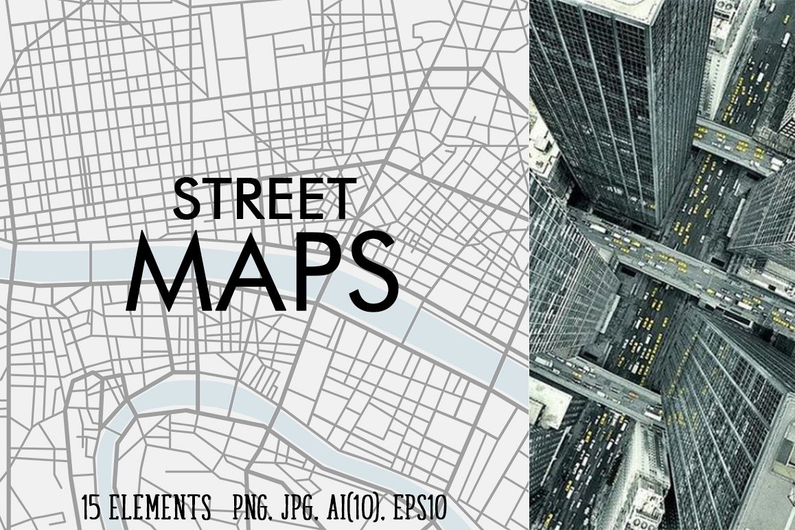 Street maps illustrations example image 1