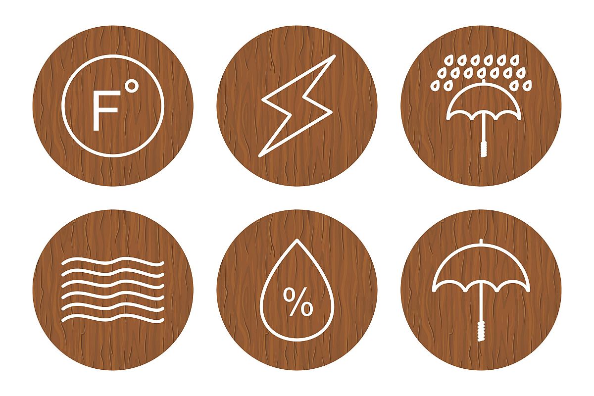 Set Of Weather And Season Icons example image 1