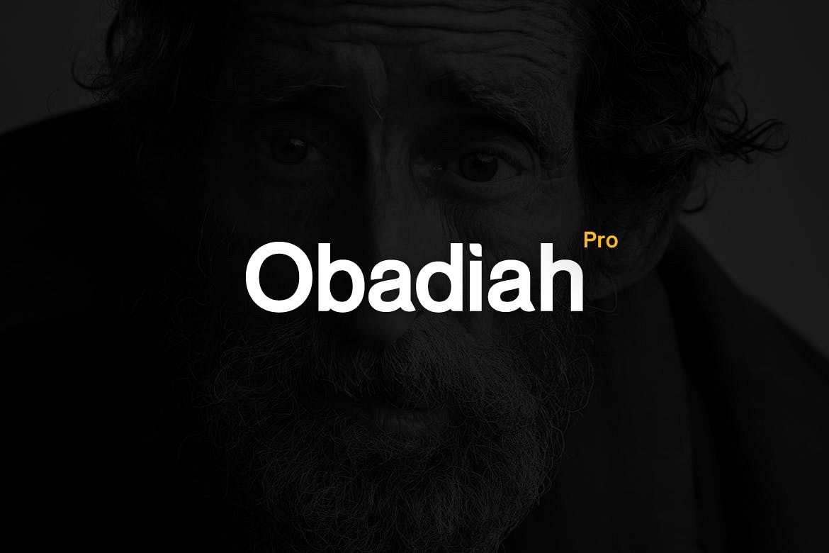 Obadiah pro Modern Typeface WebFont example image 1