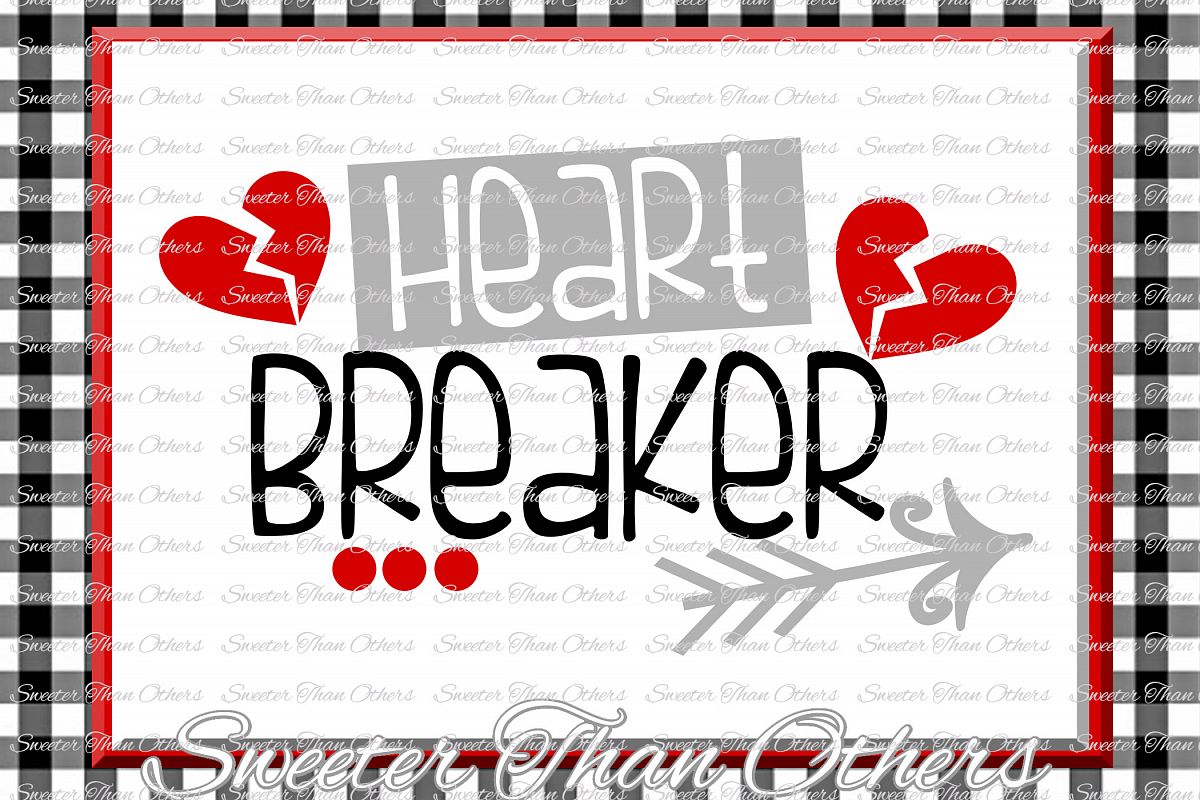 Heartbreaker Svg, Silhouette Valentines svg example image 1
