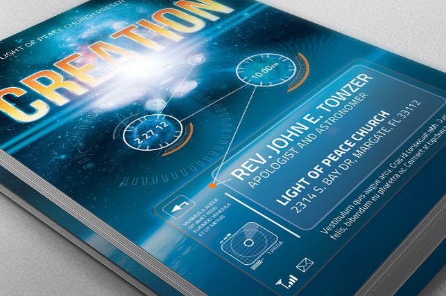 Creation Church Flyer Template example image 1