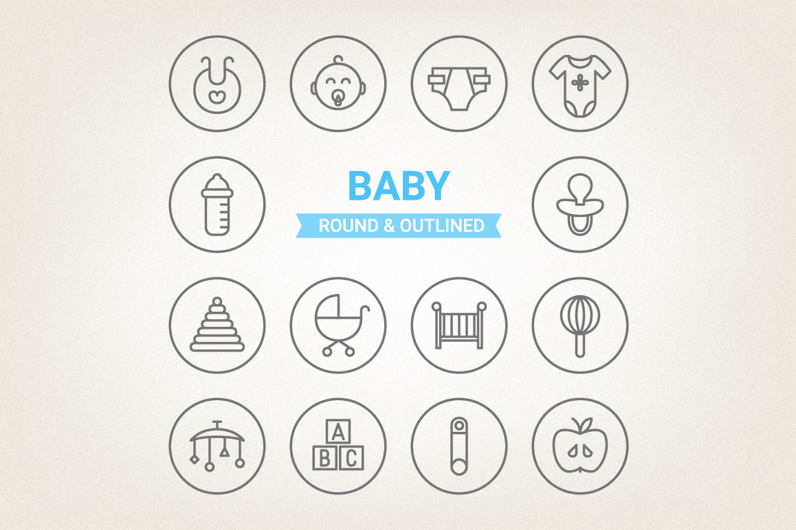 Circle Baby Icons example image 1