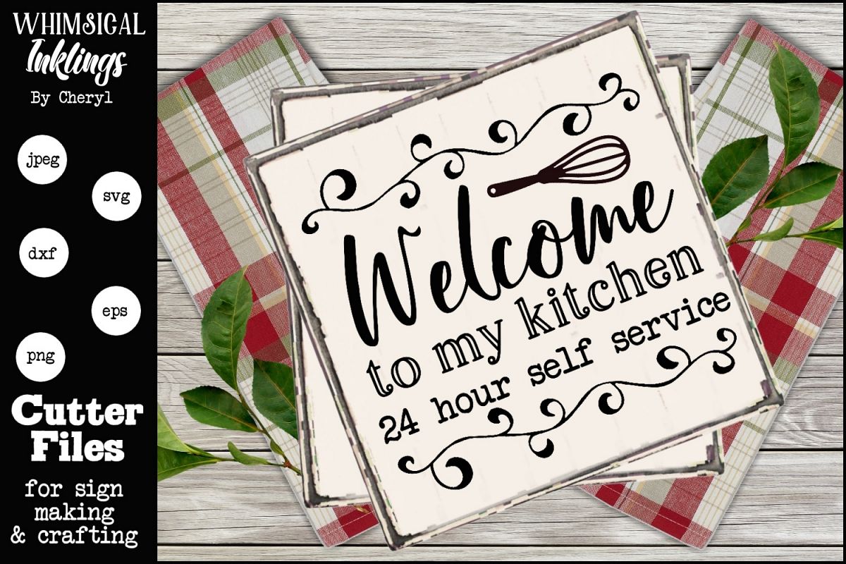 Welcome To My Kitchen SVG example image 1