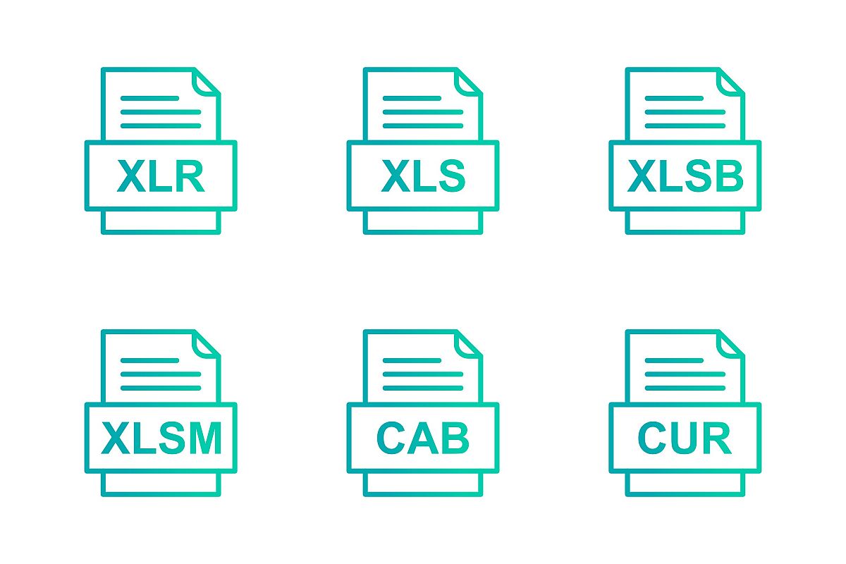 Set Of File Formats Icons example image 1
