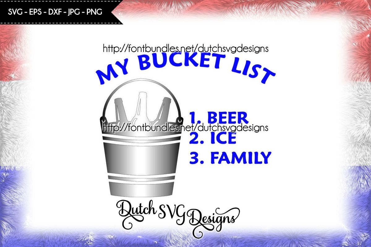 Text cutting file Bucket List example image 1