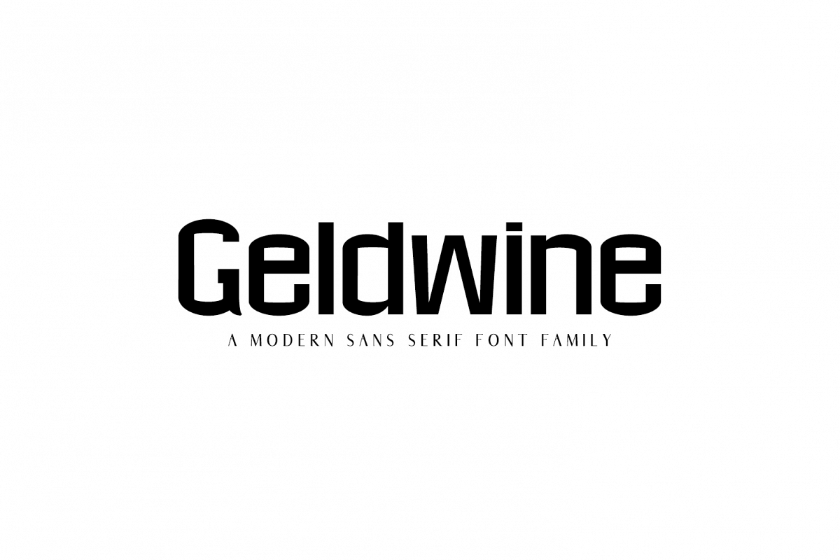 Geldwine Sans Serif Font Family example image 1