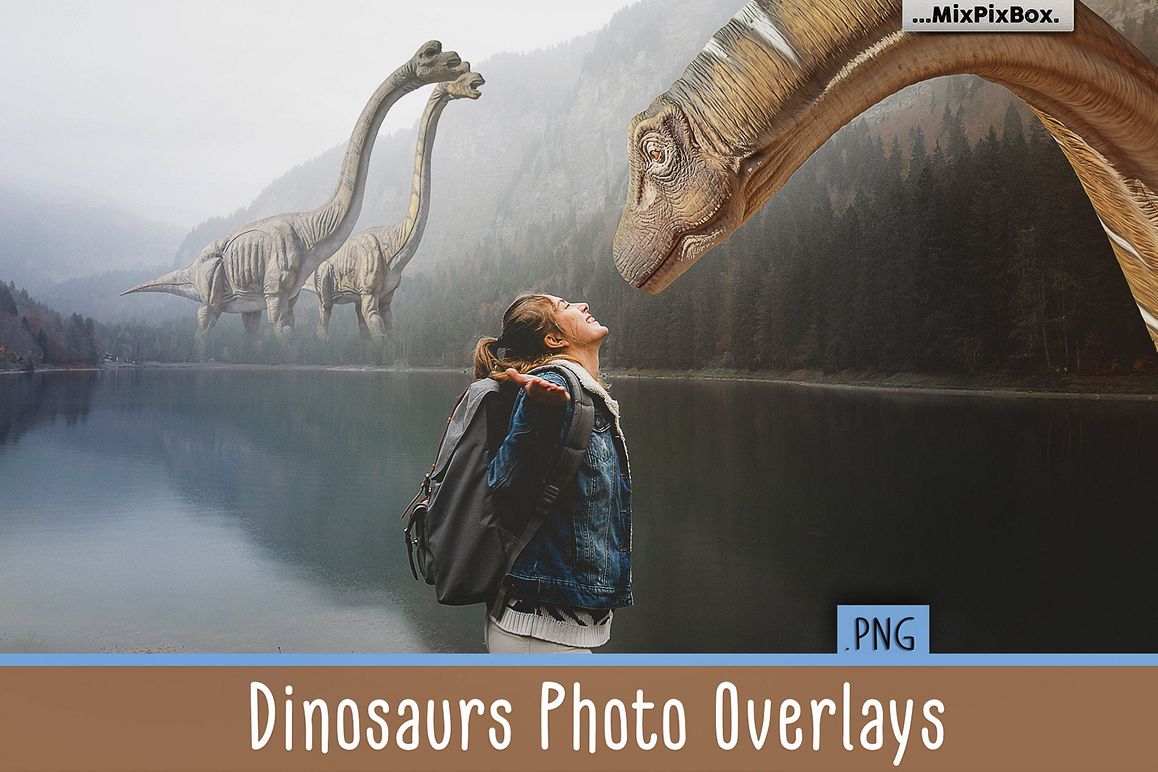 Dinosaurs Photo Overlays Pack example image 1