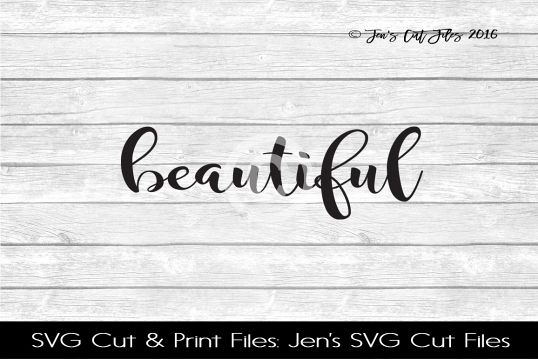 Beautiful SVG Cut File example image 1