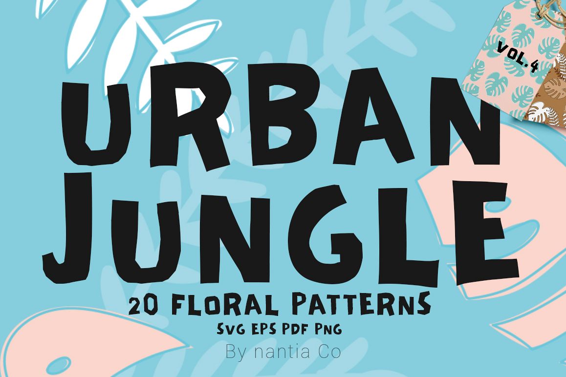 20 Urban Jungle Patterns Vol.4 example image 1