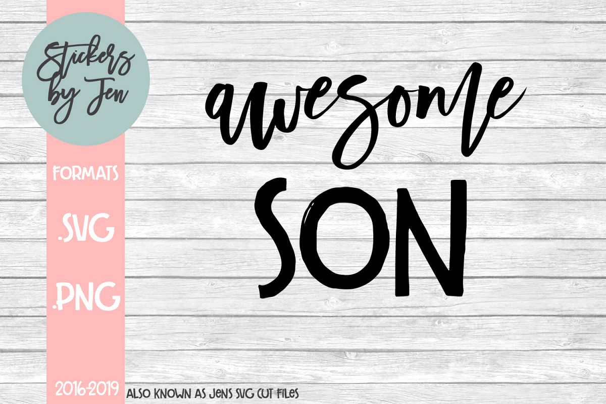 Awesome Son SVG Cut File example image 1