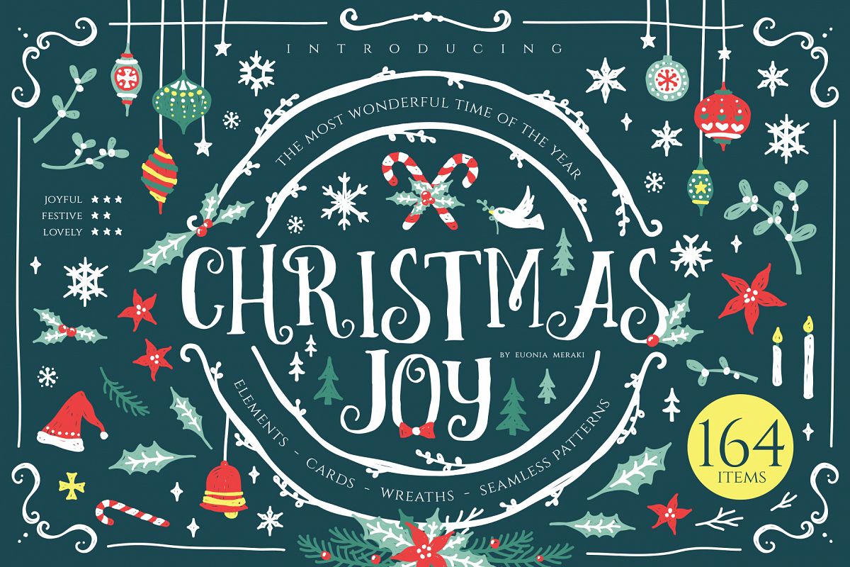 Christmas Joy - Cute and Festive Graphic Pack example image 1
