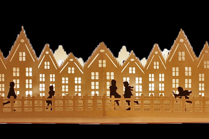 skating Scene pop up card example image 1