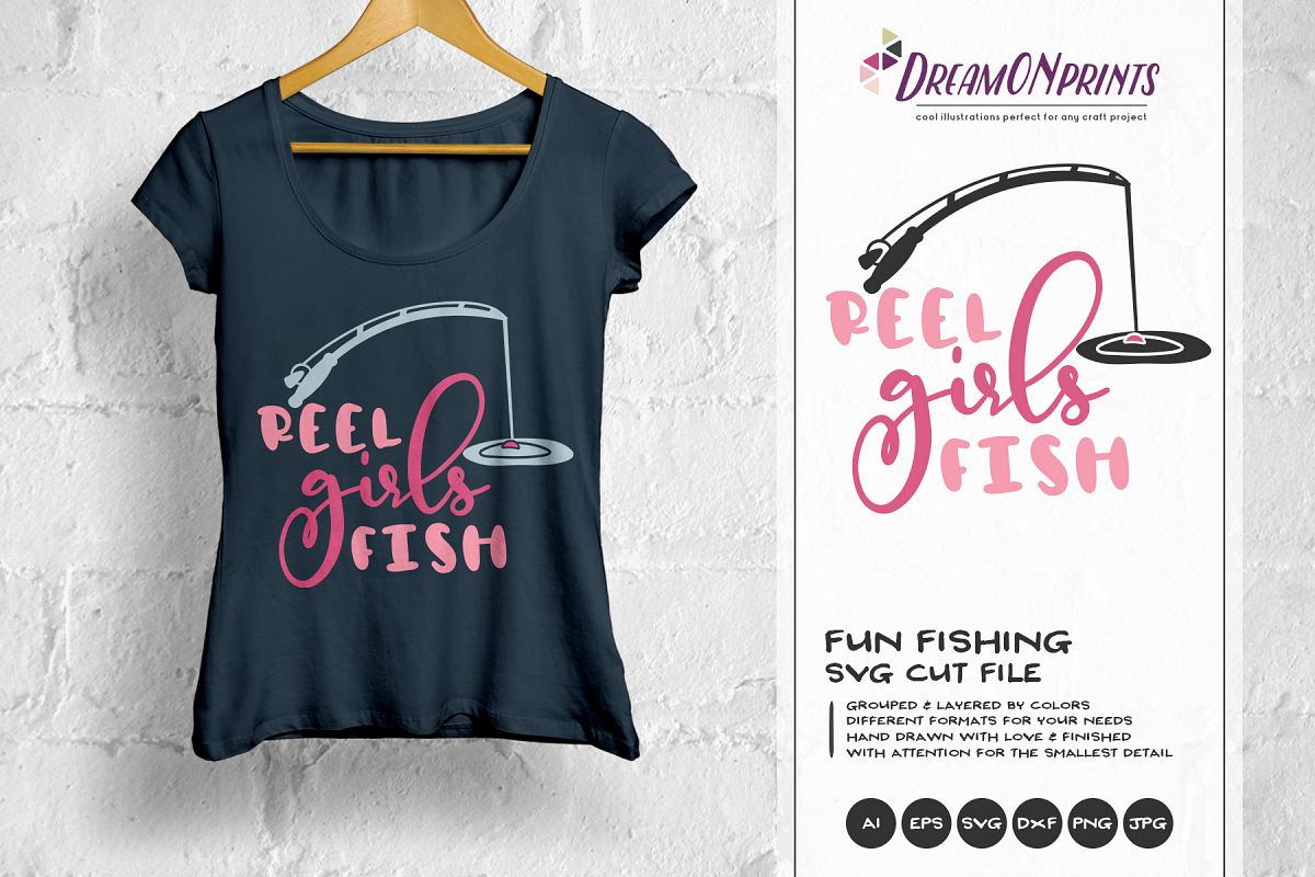 Download Fishing SVG - Reel Girls Fish SVG (224282) | Cut Files ...