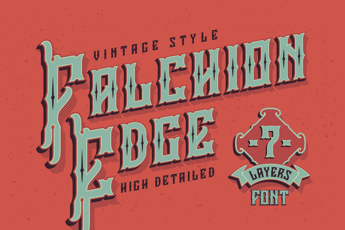 Falchion Edge font (68475) | Regular | Font Bundles